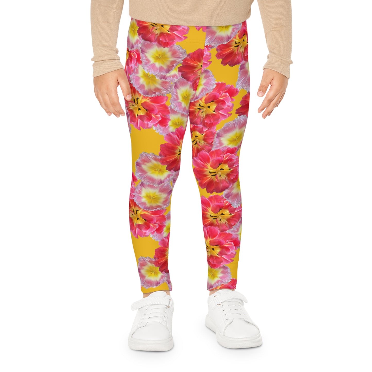 Kid’s Vibrant “Sunshine Bloom” Leggings