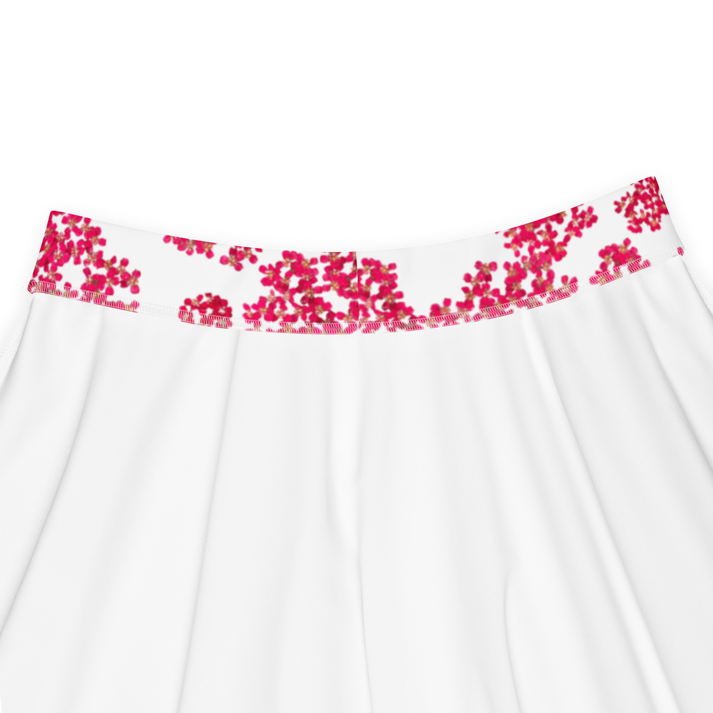 A-Line "Tiny Pink Blooms" Skater Skirt