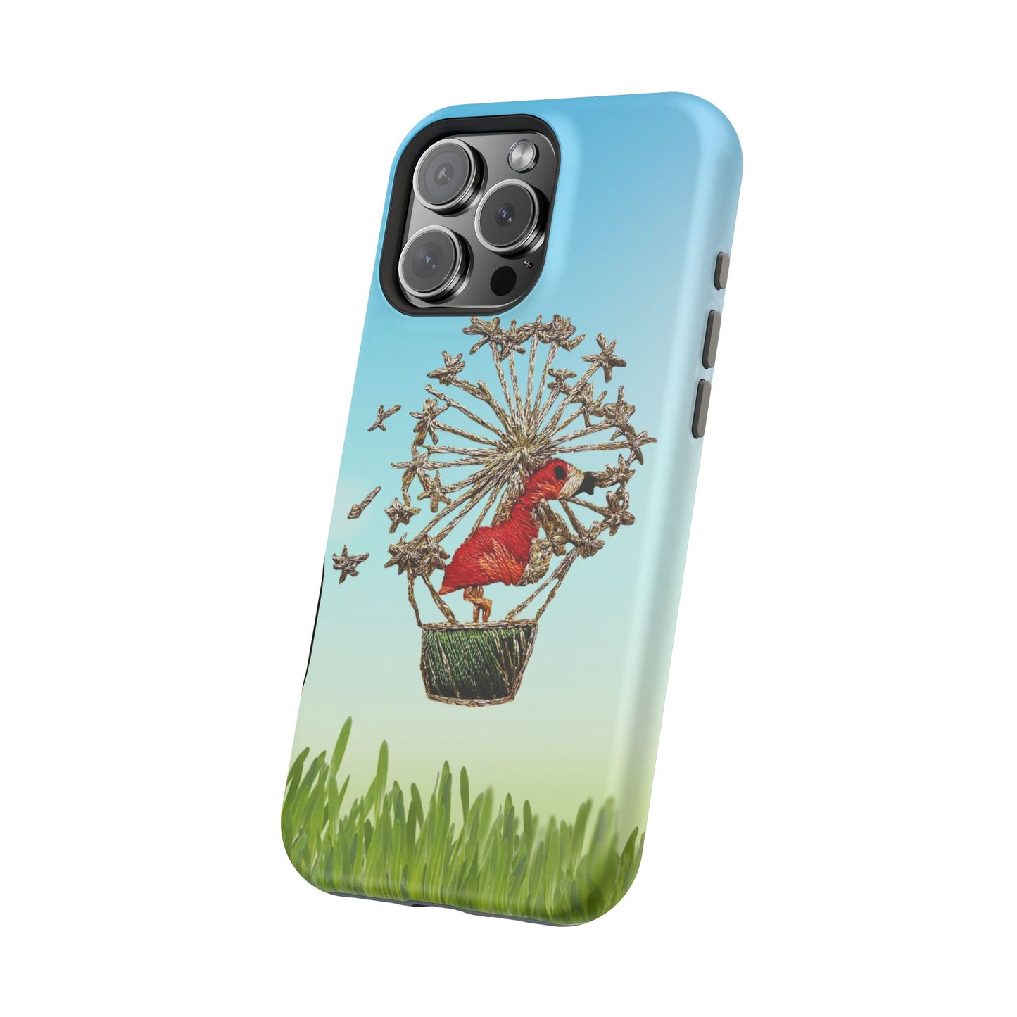 "Flamingo Hot Air Balloon" iPhone Case