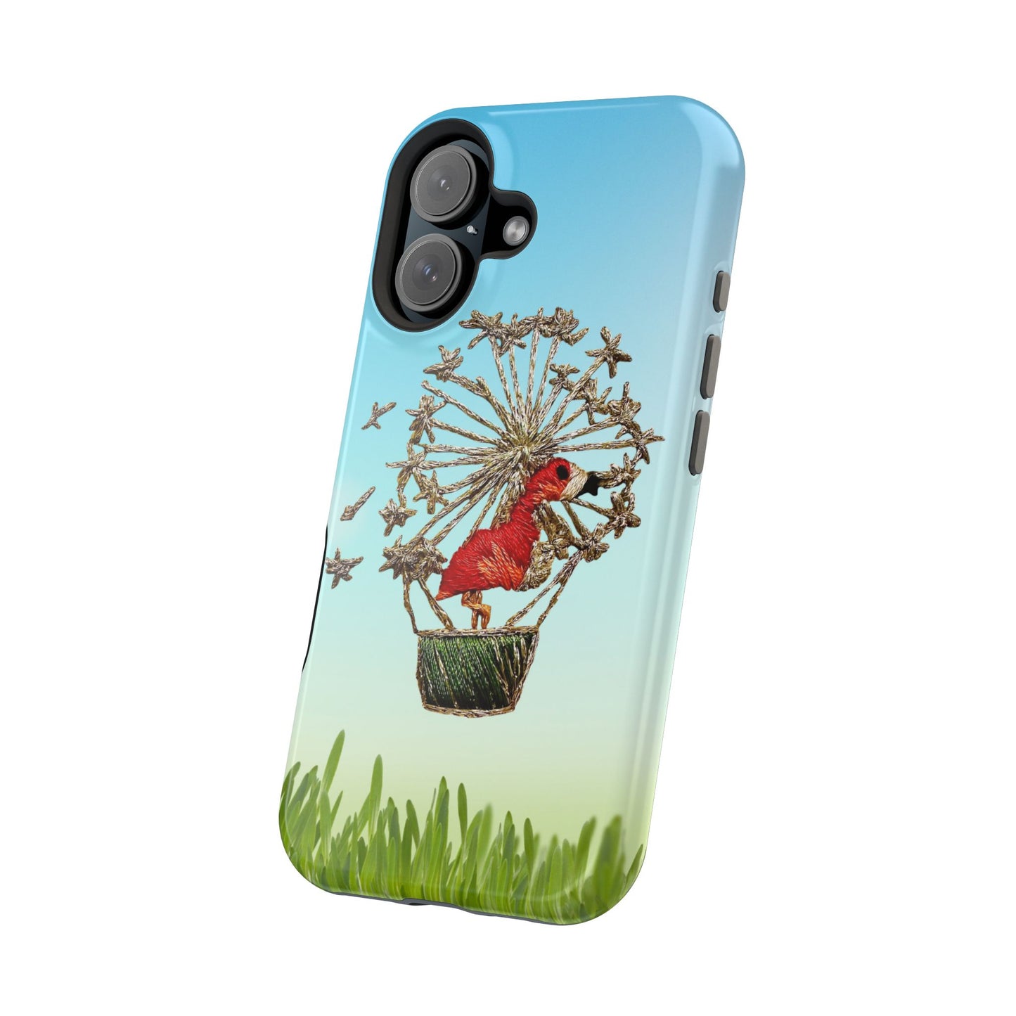 "Flamingo Hot Air Balloon" iPhone Case
