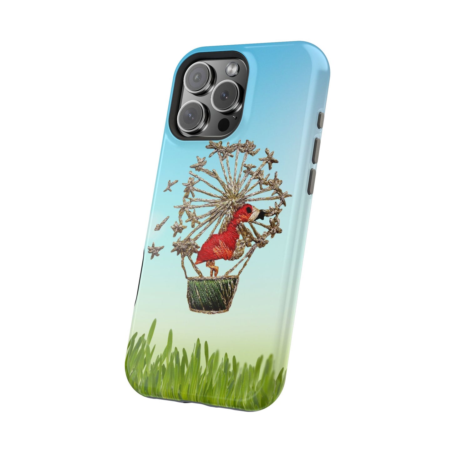 "Flamingo Hot Air Balloon" iPhone Case