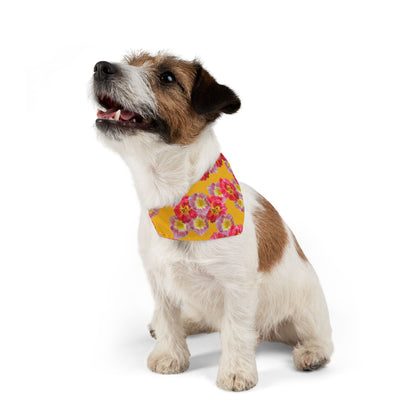 Vibrant “Sunshine Bloom” Pet Bandana Collar