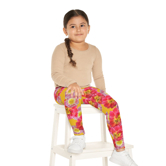 Kid’s Vibrant “Sunshine Bloom” Leggings