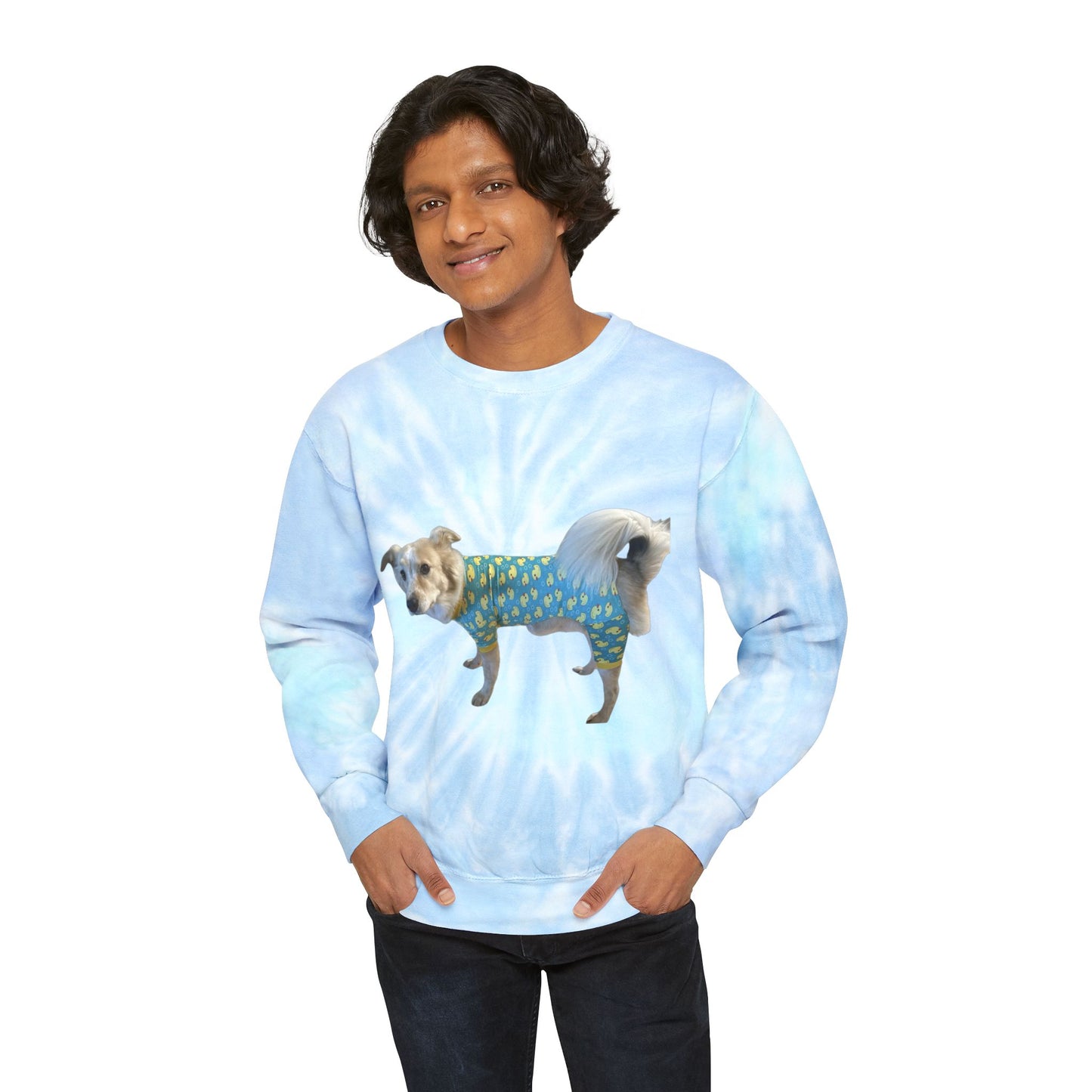 Playful Fee Themed Tie-Dye Sweatshirts - Three Versions
