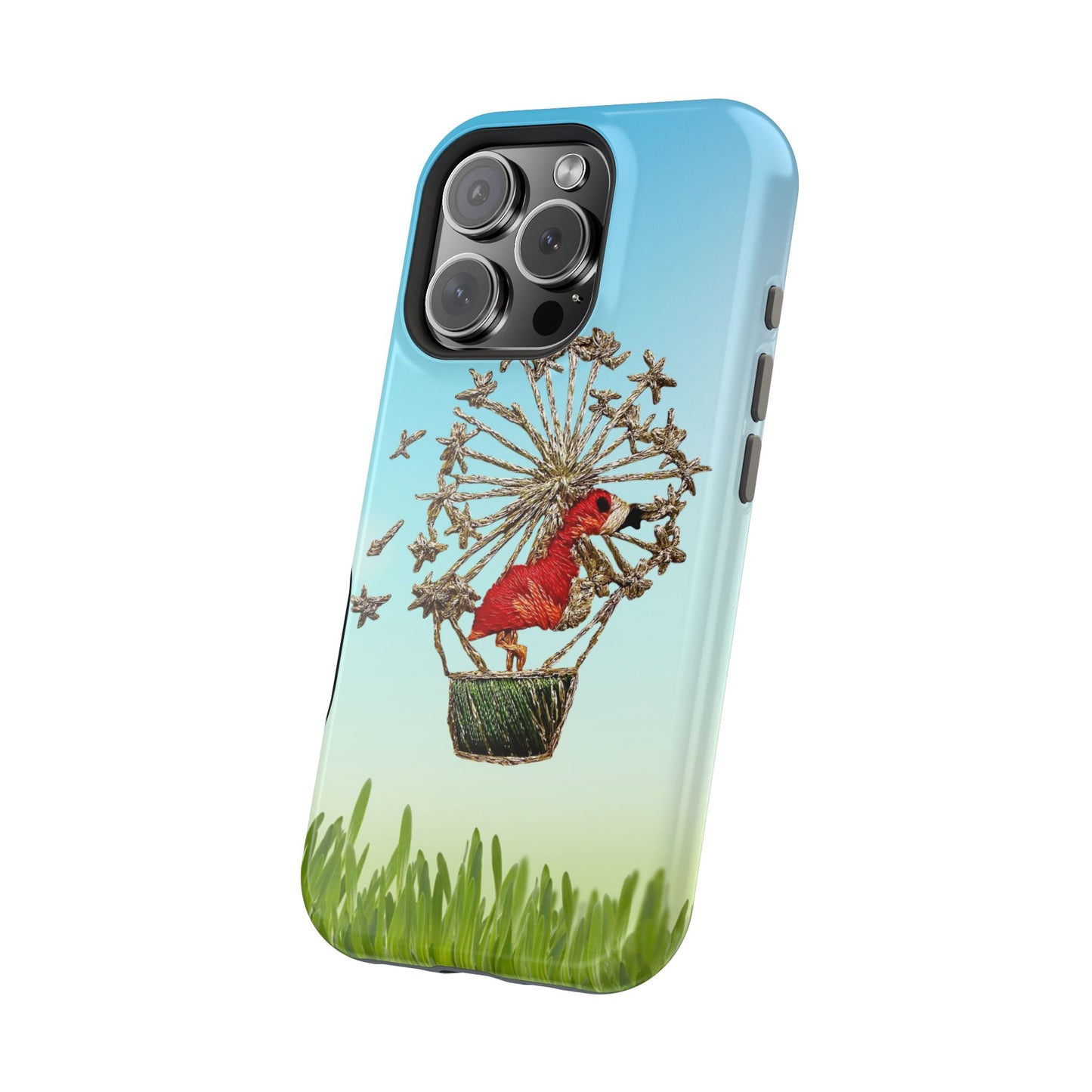 "Flamingo Hot Air Balloon" iPhone Case