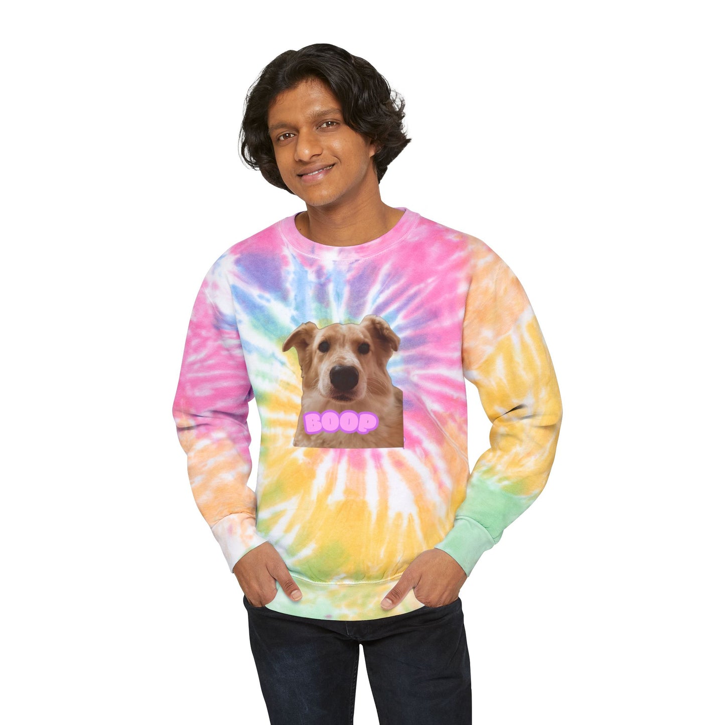 Playful Fee Themed Tie-Dye Sweatshirts - Three Versions