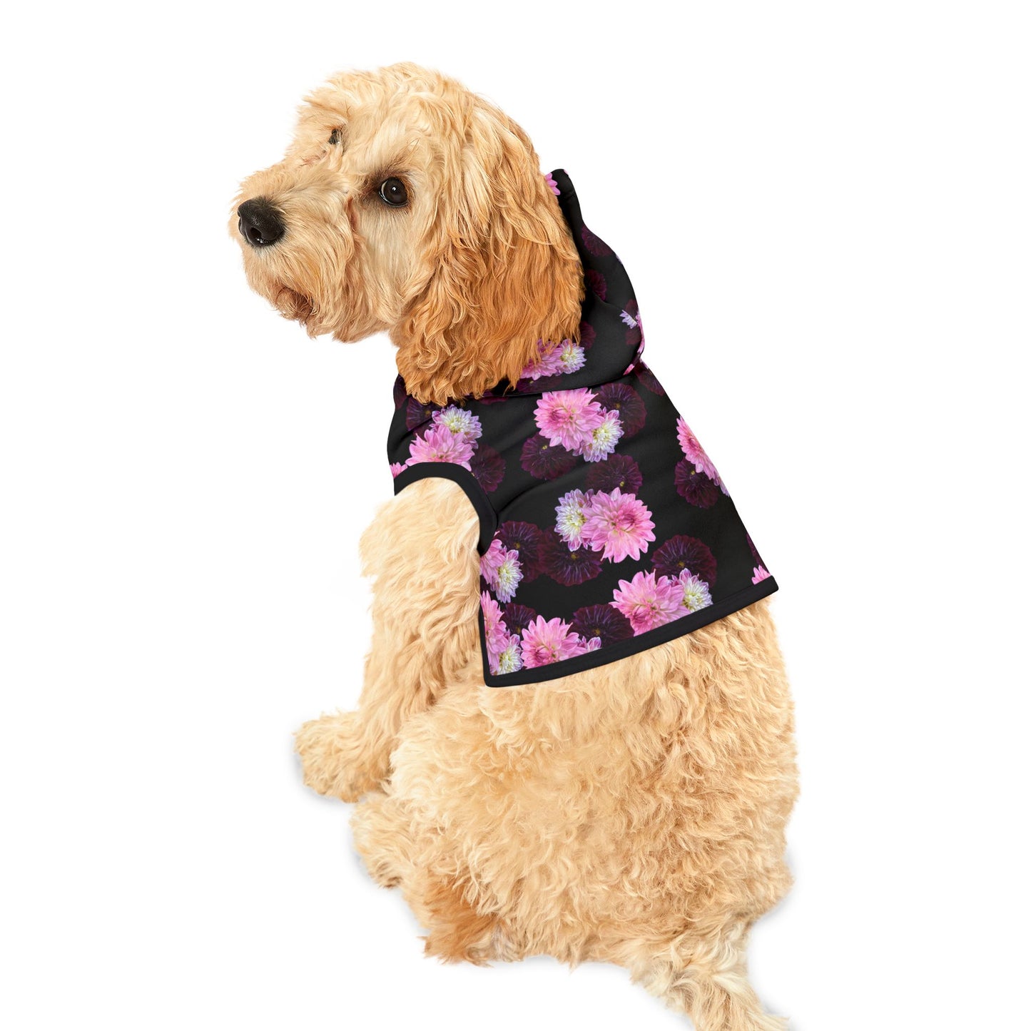 "Black Dahlia" Floral Pet Hoodie