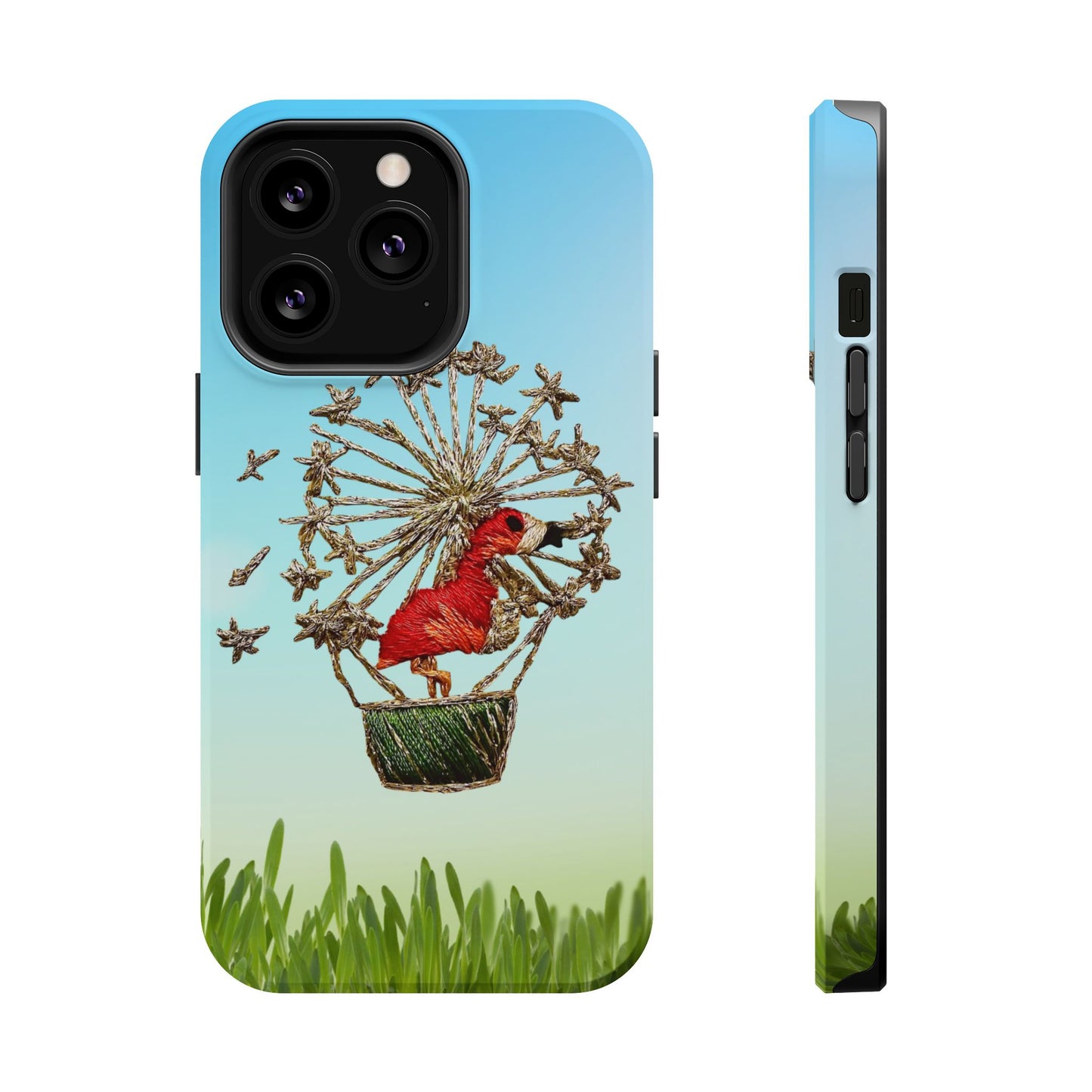"Flamingo Hot Air Balloon" iPhone Case