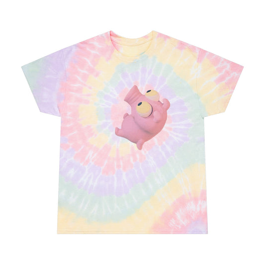 “Trippy Piggy” Spiral Tie-Dye Graphic T-Shirt