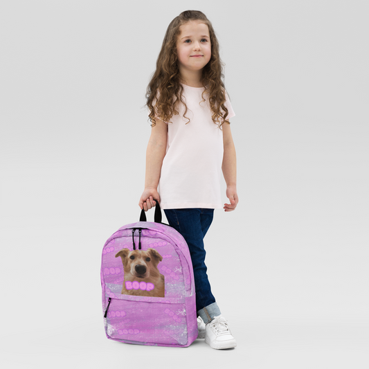 "Fee Nose Boop" Backpack - Pink