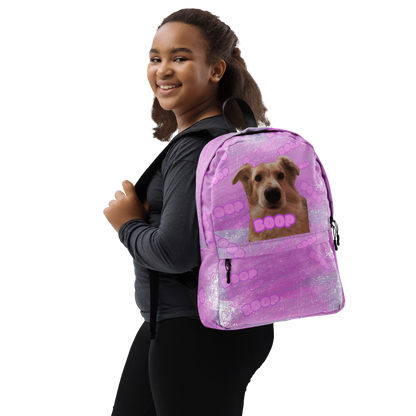 "Fee Nose Boop" Backpack - Pink
