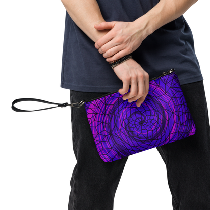 Psychedelic "Dreamcatcher Swirl Geometrics" Crossbody Handbag