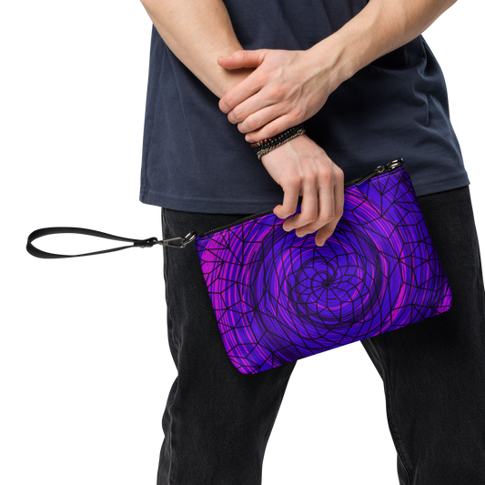Psychedelic "Dreamcatcher Swirl Geometrics" Crossbody Handbag