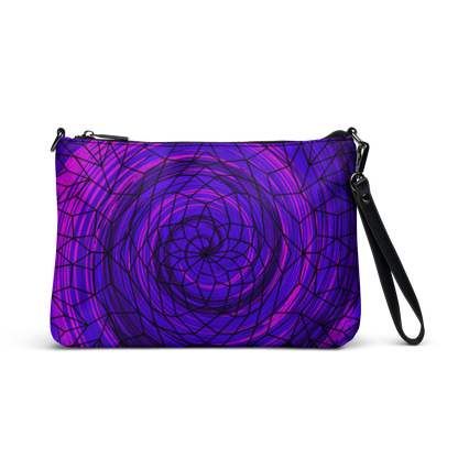 Psychedelic "Dreamcatcher Swirl Geometrics" Crossbody Handbag