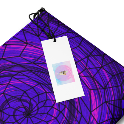 Psychedelic "Dreamcatcher Swirl Geometrics" Crossbody Handbag