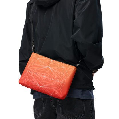 "Orange Geometrics" Crossbody Handbag