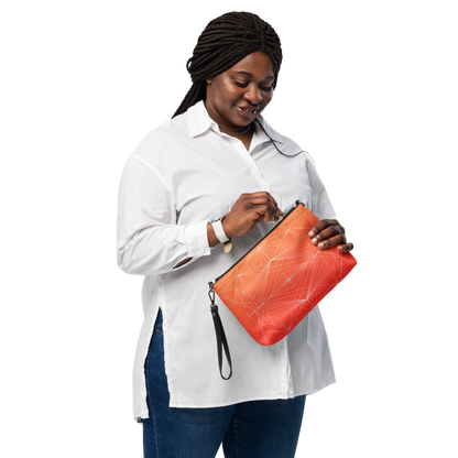 "Orange Geometrics" Crossbody Handbag