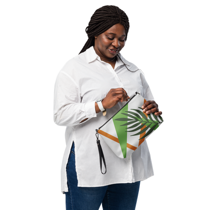 "Leaf Geometrics" Crossbody Handbag