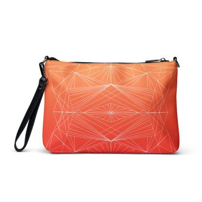 "Orange Geometrics" Crossbody Handbag