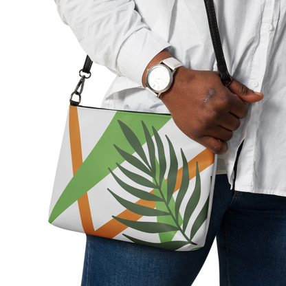 "Leaf Geometrics" Crossbody Handbag