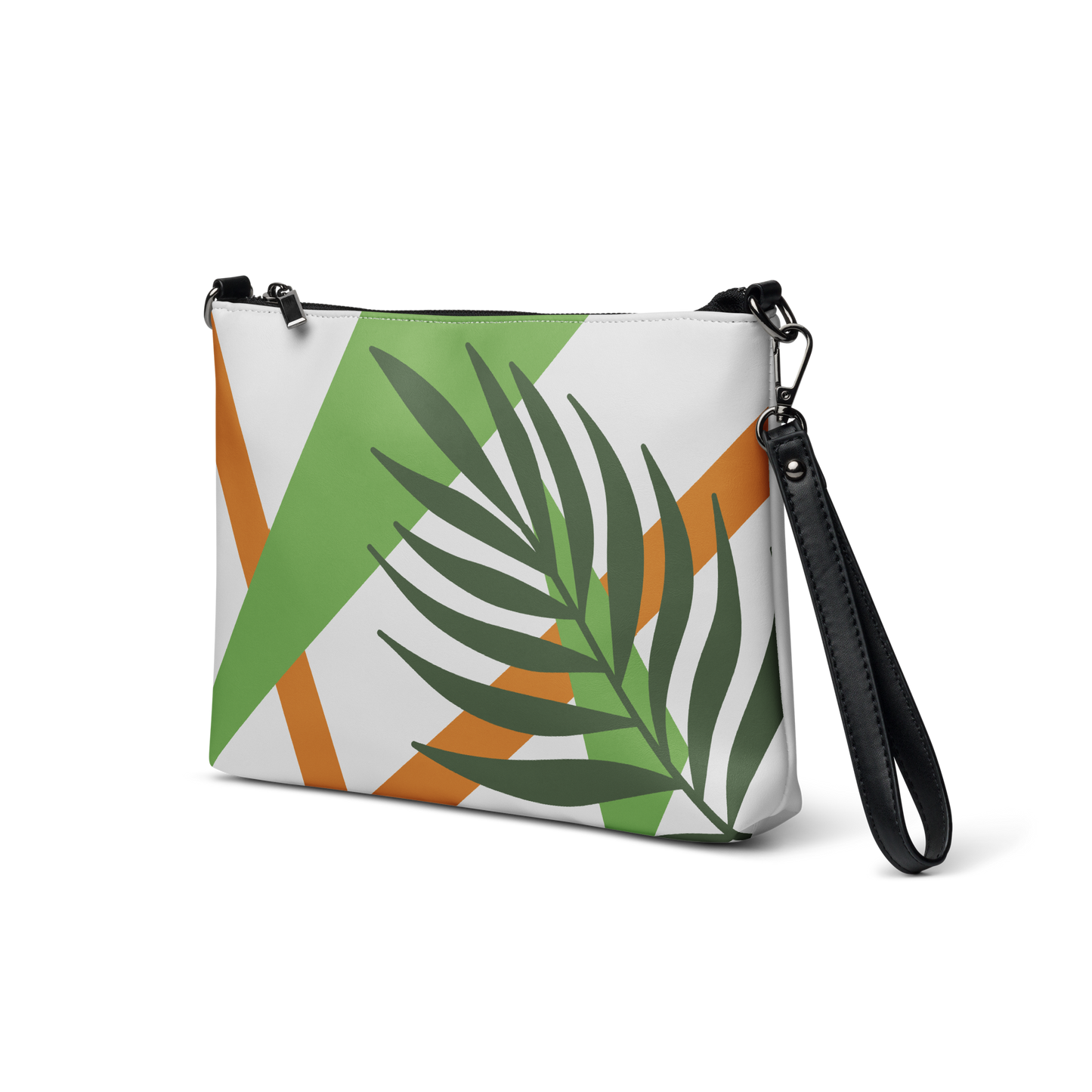 "Leaf Geometrics" Crossbody Handbag