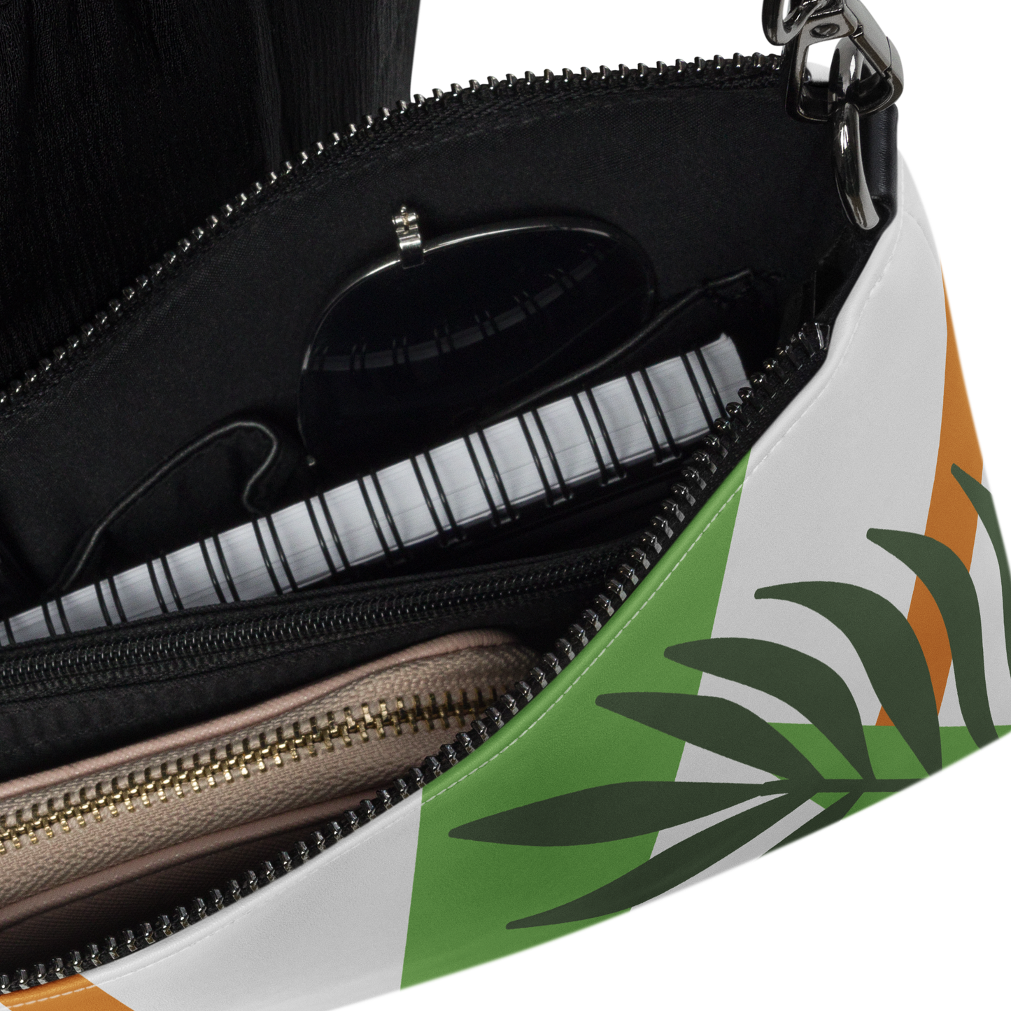 "Leaf Geometrics" Crossbody Handbag