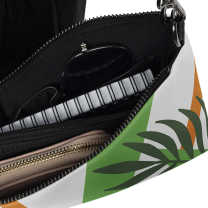 "Leaf Geometrics" Crossbody Handbag