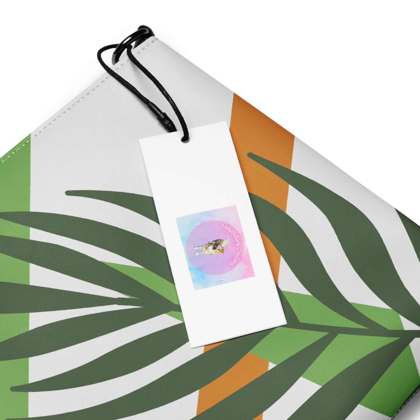 "Leaf Geometrics" Crossbody Handbag