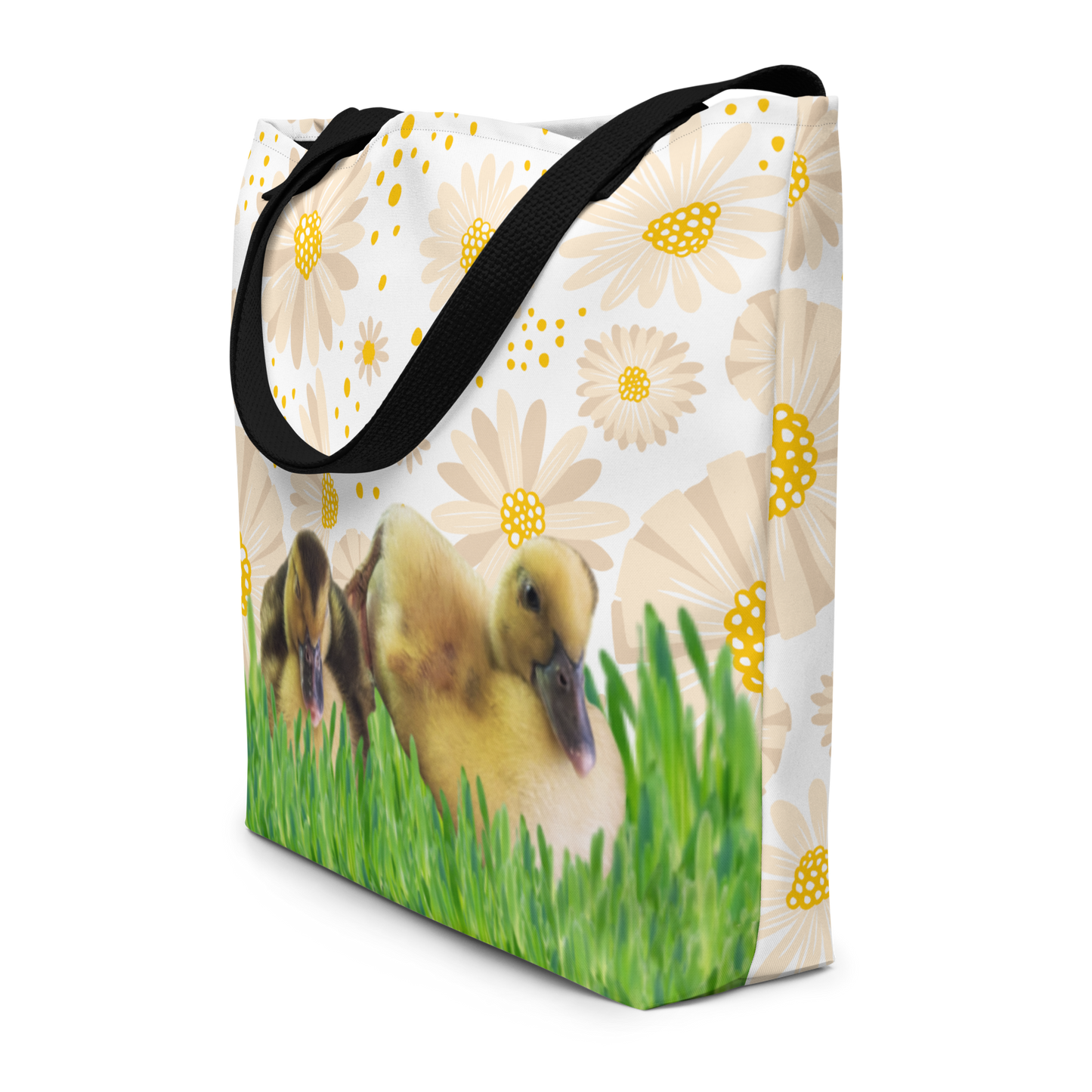 "Sunny Ducklings" Reusable Tote Bag - One Size