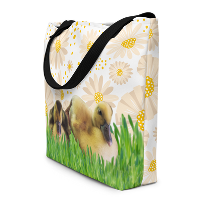 "Sunny Ducklings" Reusable Tote Bag - One Size