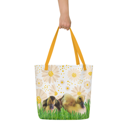 "Sunny Ducklings" Reusable Tote Bag - One Size