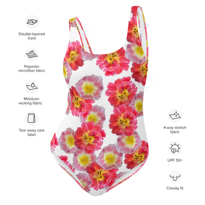 "Sunshine Bloom" One-Piece Swimsuit - White