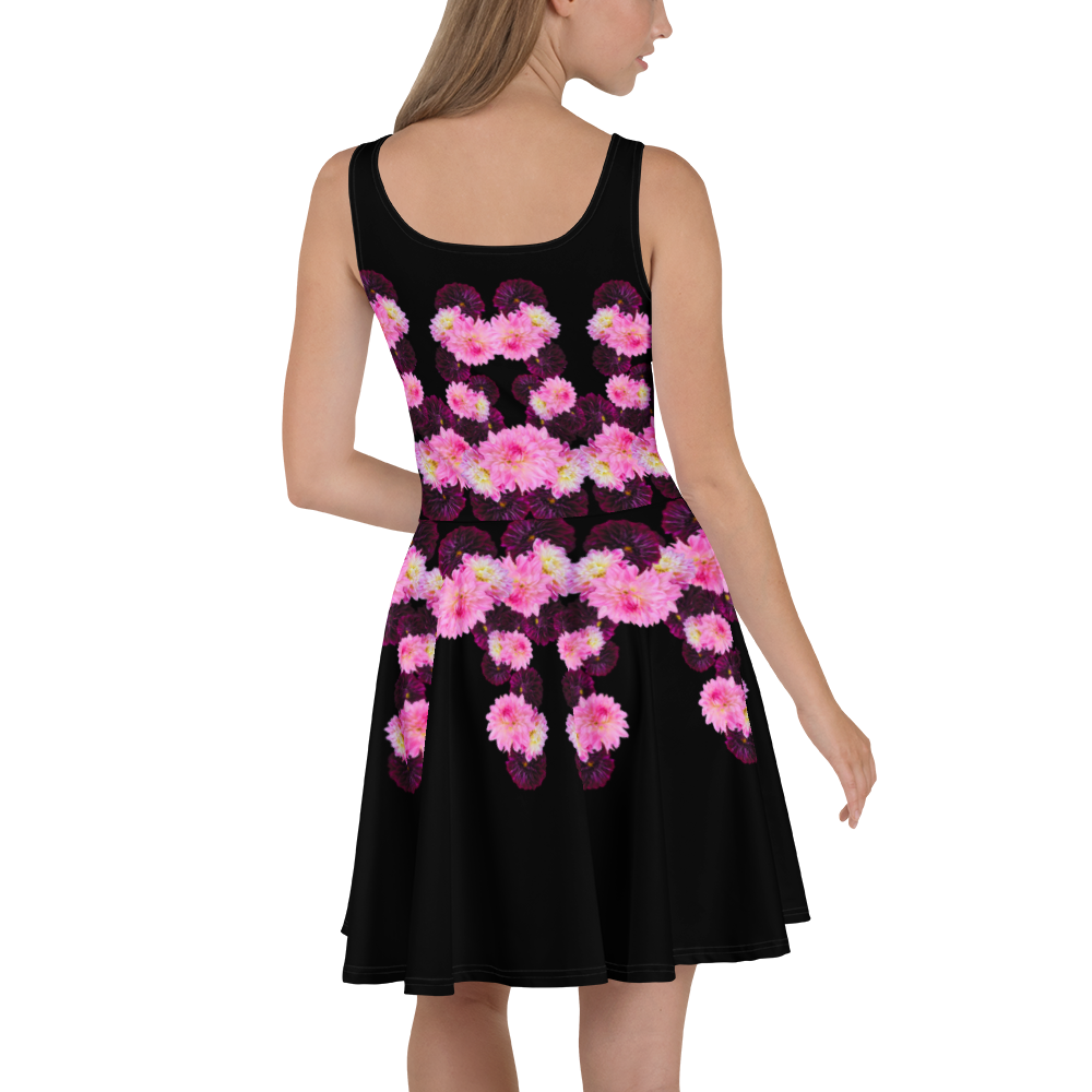 A-Line Black Dahlia Skater Dress