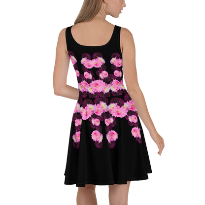 A-Line Black Dahlia Skater Dress