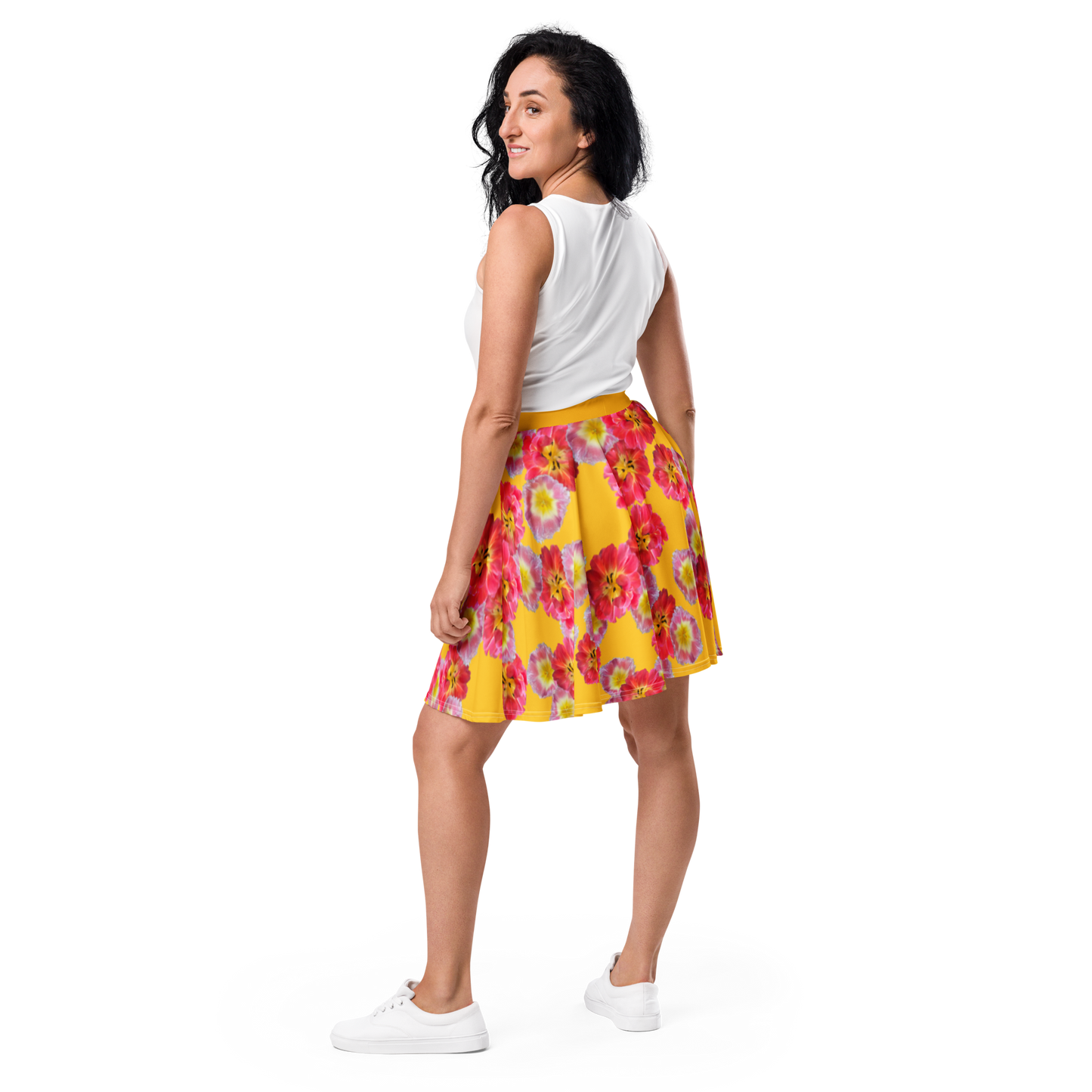 A-Line "Sunshine Bloom" Skater Skirt