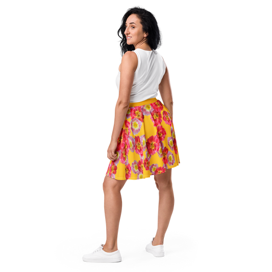 A-Line "Sunshine Bloom" Skater Skirt