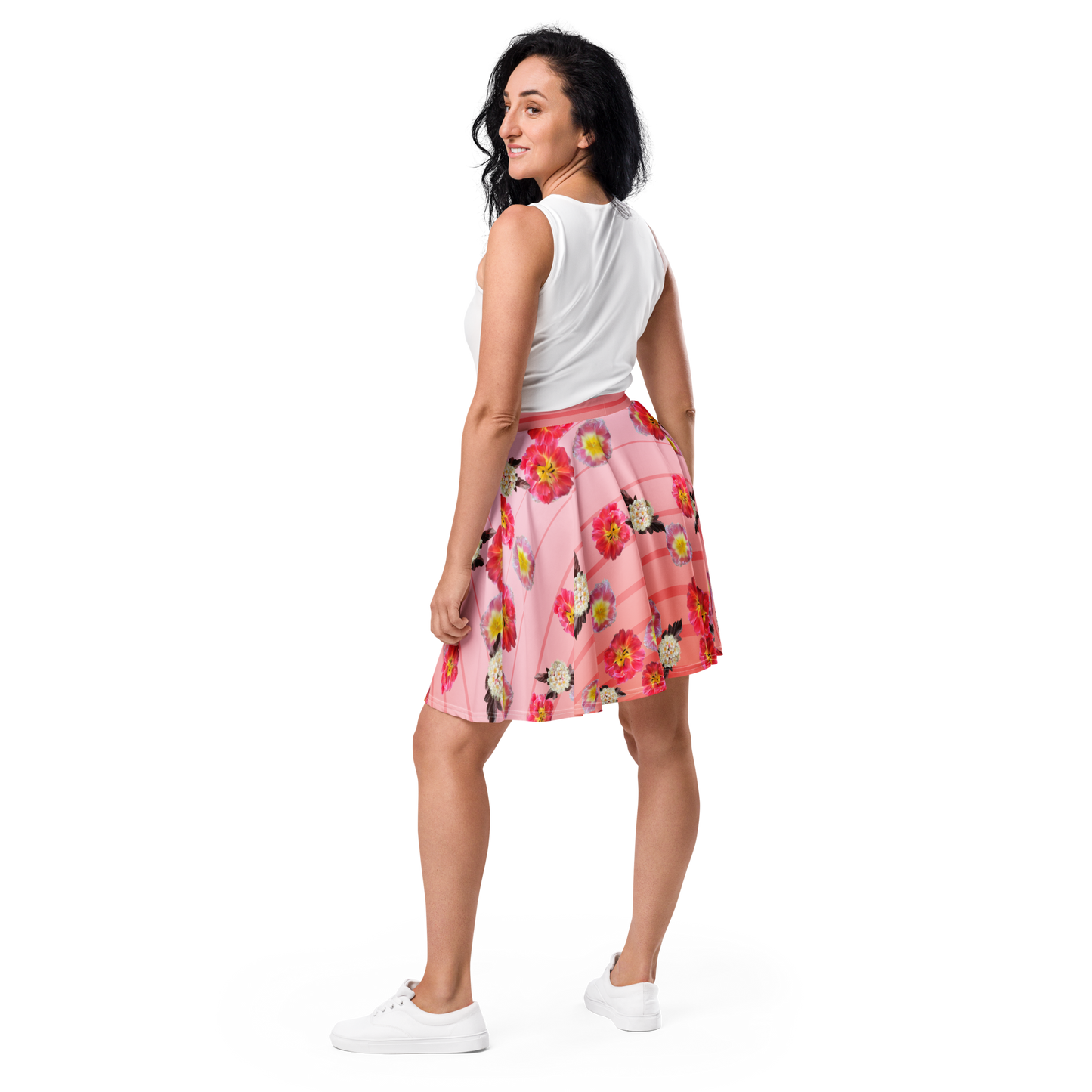 A-Line "Blushing Bloom" Skater Skirt