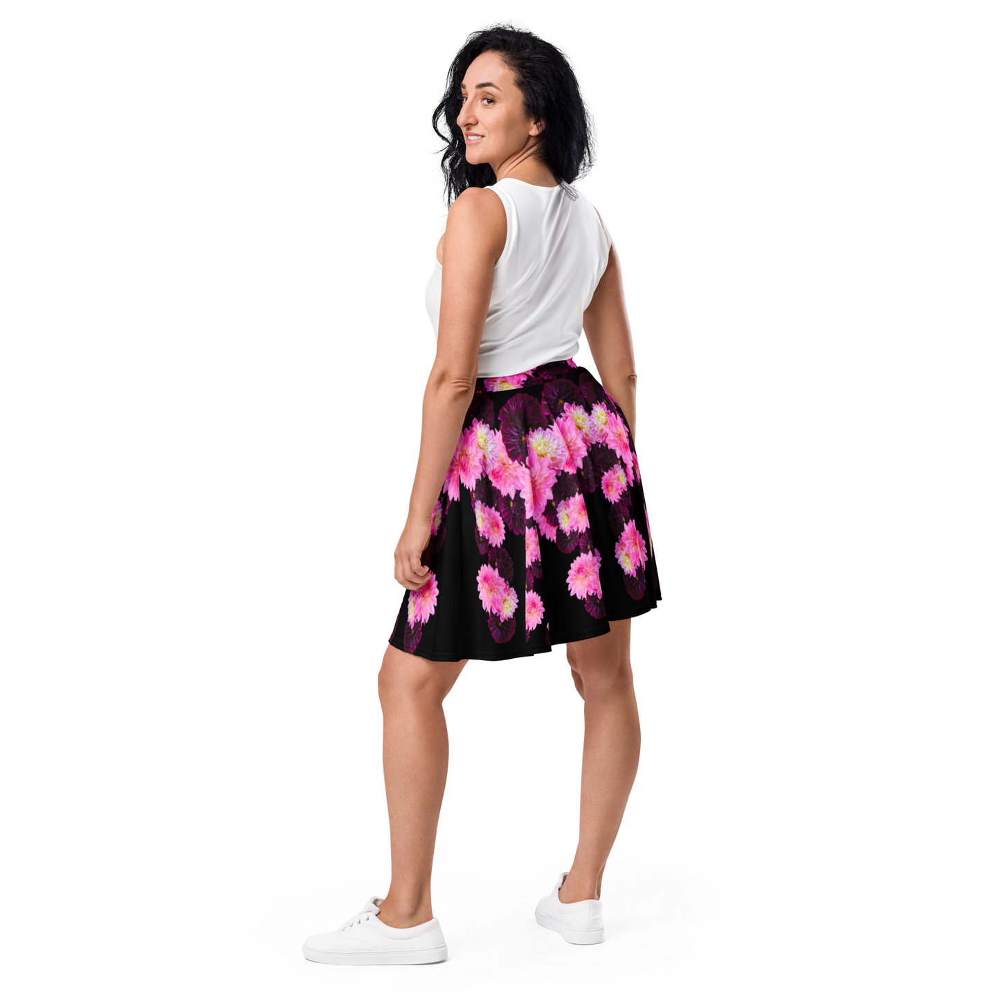 A-Line "Black Dahlia" Skater Skirt