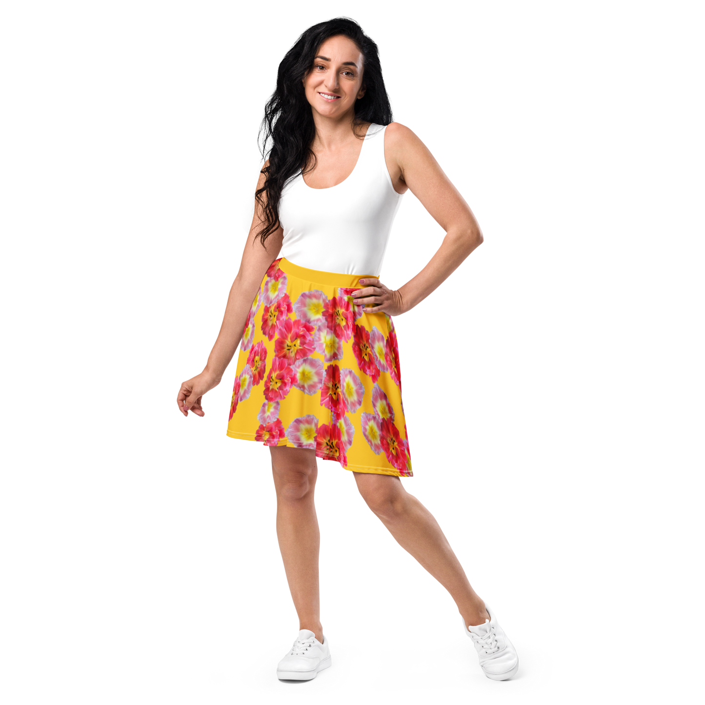 A-Line "Sunshine Bloom" Skater Skirt