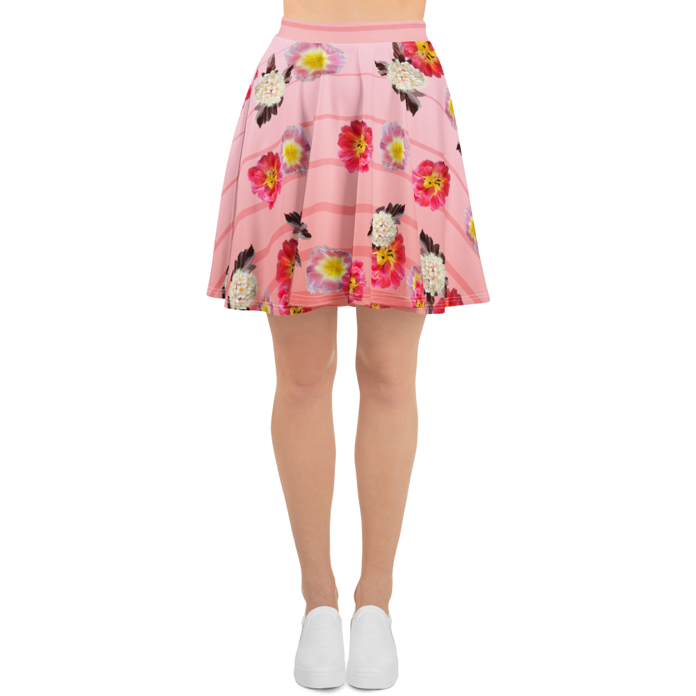 A-Line "Blushing Bloom" Skater Skirt