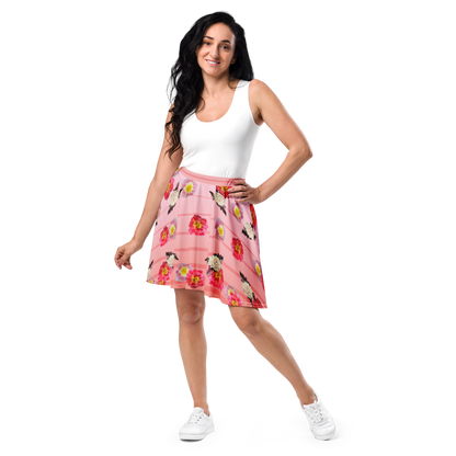 A-Line "Blushing Bloom" Skater Skirt