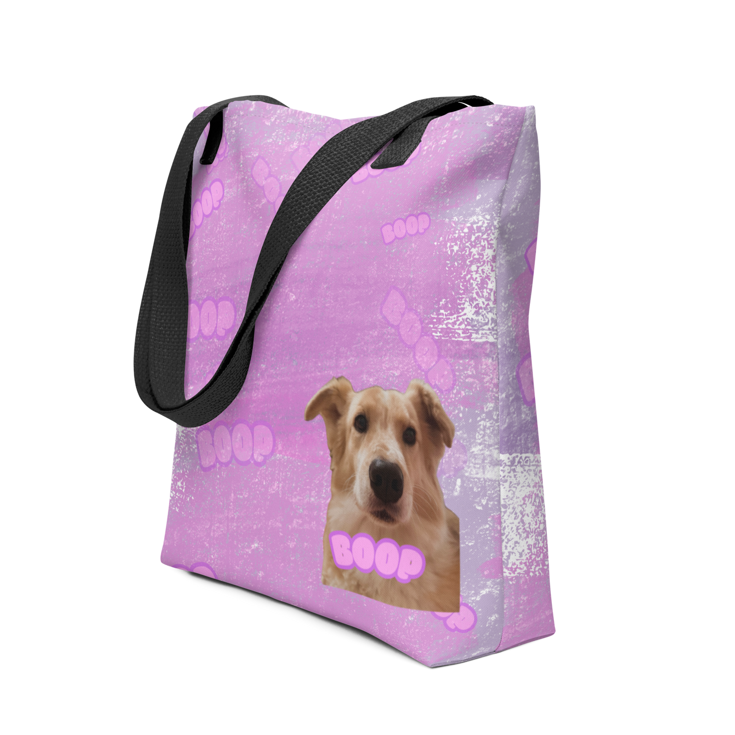 Purple “Fee Nose Boop” Tote Bag