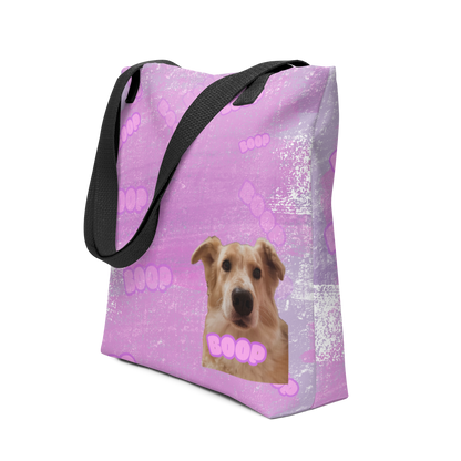 Purple “Fee Nose Boop” Tote Bag