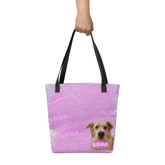 Purple “Fee Nose Boop” Tote Bag