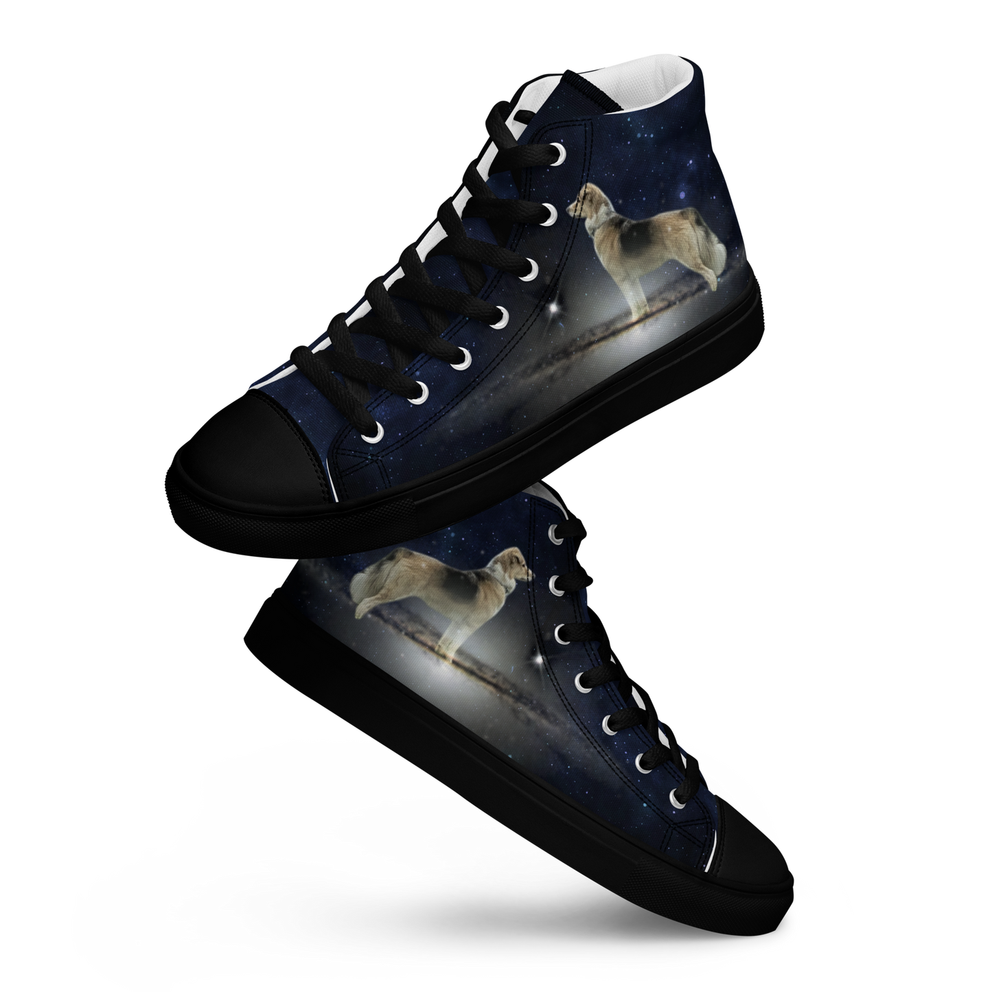 Men's "Fee Galaxy-Giant" High Top Canvas Sneakers