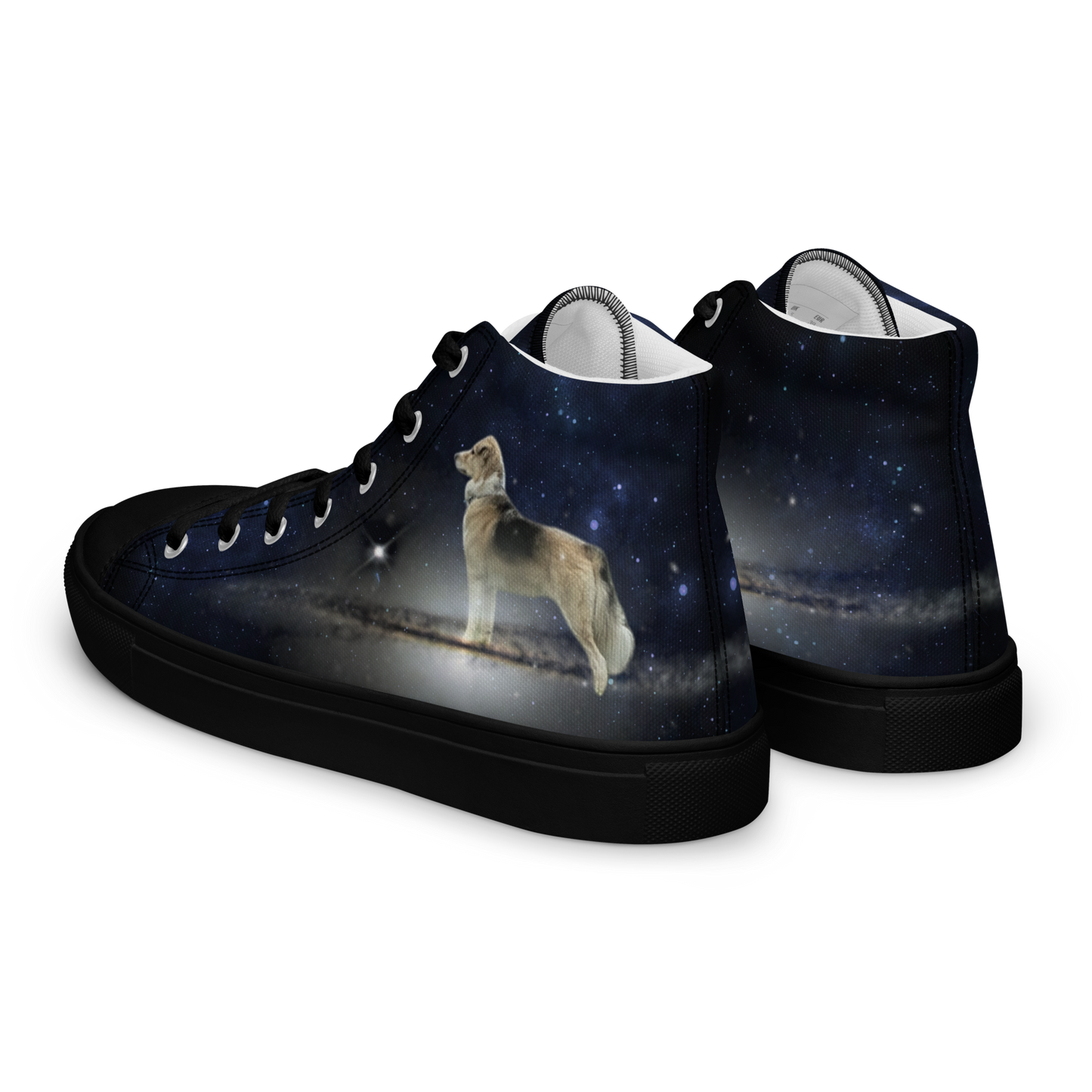 Men's "Fee Galaxy-Giant" High Top Canvas Sneakers
