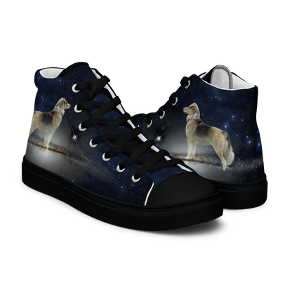 Men's "Fee Galaxy-Giant" High Top Canvas Sneakers