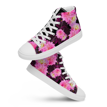 Men’s "Black Dahlia" High Top Canvas Sneakers