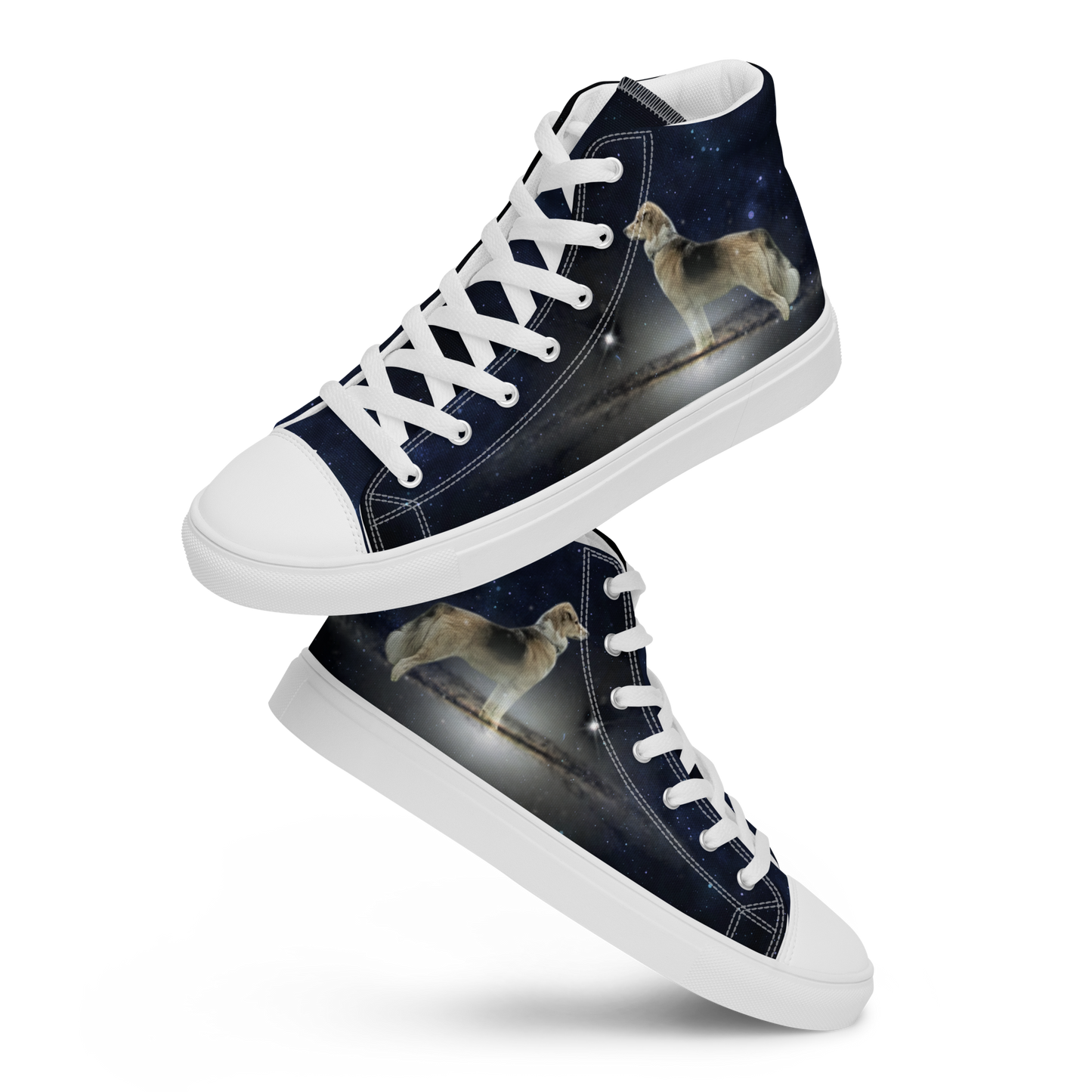 Men's "Fee Galaxy-Giant" High Top Canvas Sneakers