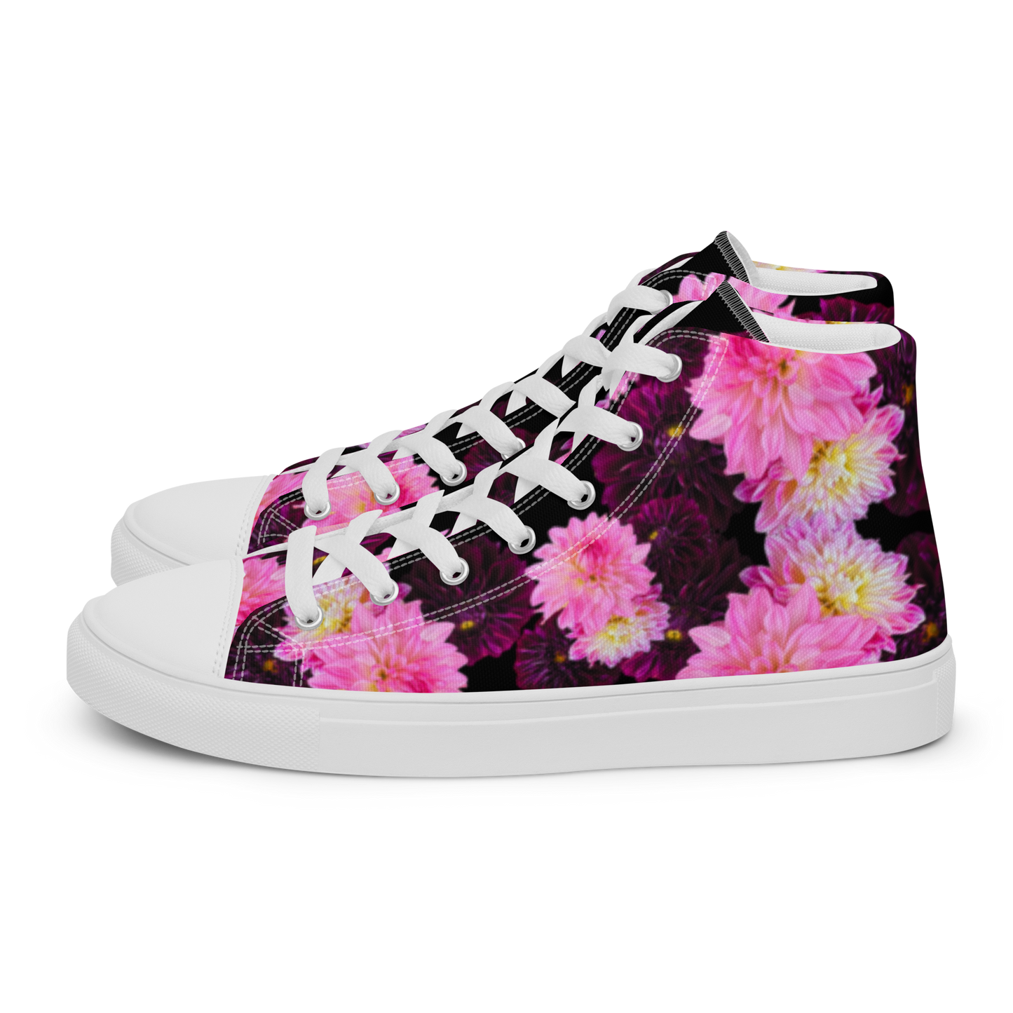 Men’s "Black Dahlia" High Top Canvas Sneakers